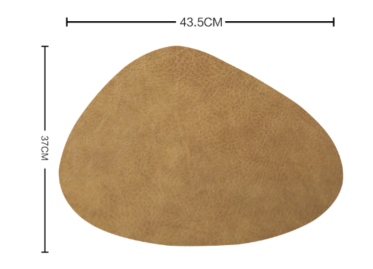 Waterproof Leather Placemat with Heat Insulation Pad